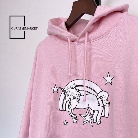 Vetements: S Unicorn Edition Rainbow Anime Print Unisex Hoodie SS23 - Picture 1 of 13